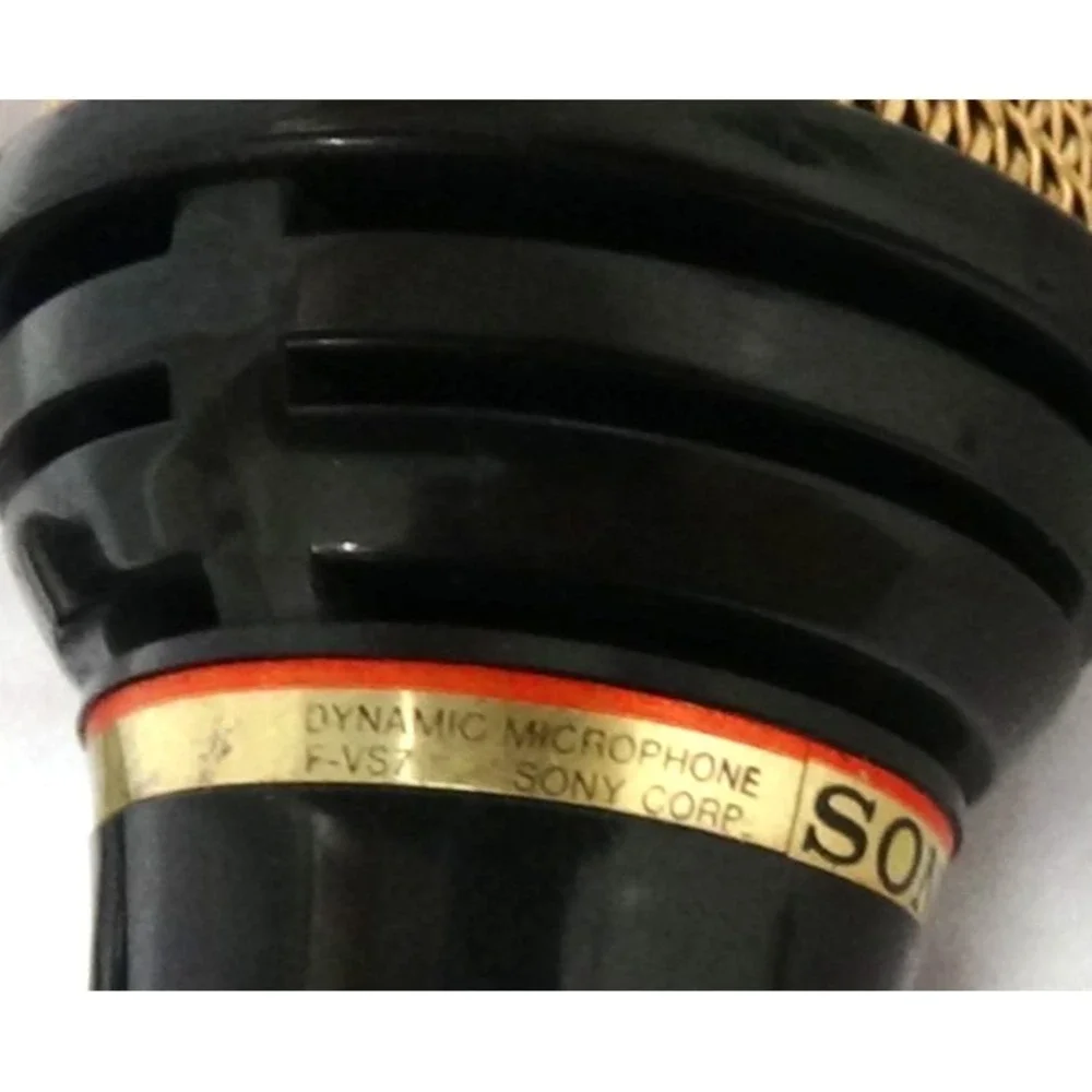 Microphone Sony Cardioid F-VS7 Dynamic Omnidirectional. Gold Color 6